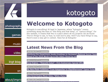 Tablet Screenshot of kotogoto.com